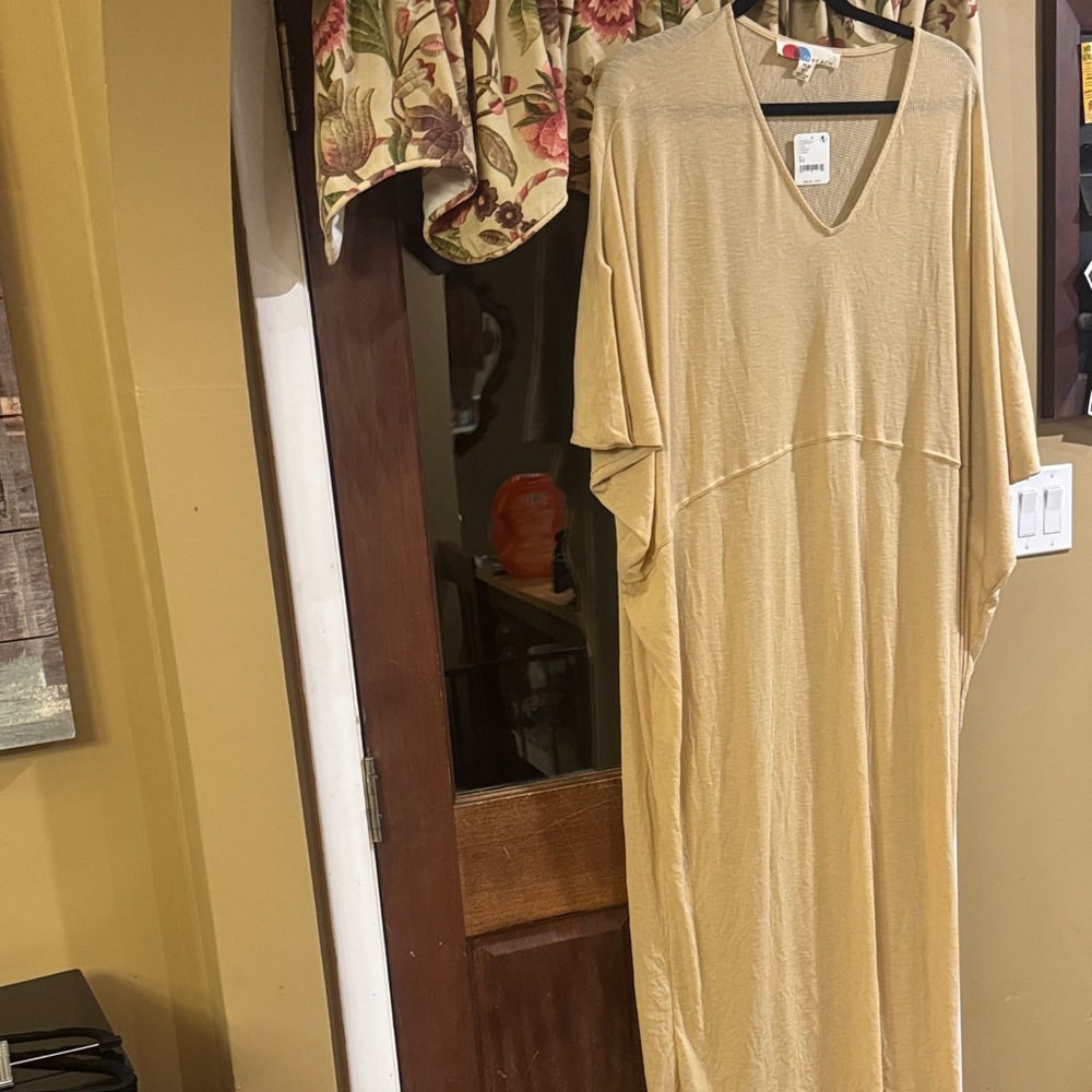 Elegant Tan Swim Coverup
